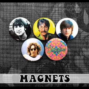 John Lennon Magnets ~ 5-pack (1.25&quot;)