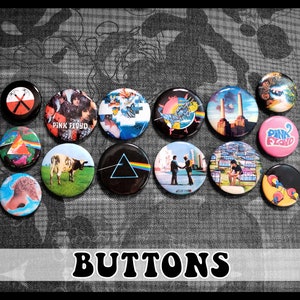 Pink Floyd Pin-back Buttons ~ 14-pack