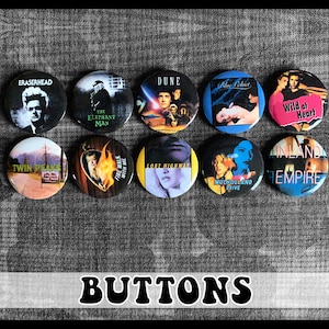 David Lynch Pin-back Buttons (1.25&quot;) ~ 10-pack
