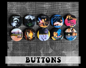 David Lynch Pin-back Buttons (3.25") ~ 10er Pack