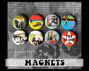 The Clash Magnets ~ 3,25 cm ~ 8er Pack