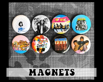 The Kinks Magnets (1.25") ~ 8-pack