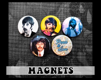 Ringo Starr Magnets ~ 5-pack (1.25")