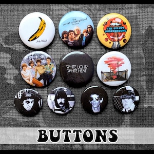 The Velvet Underground Pin-back Buttons ~ 10-pack
