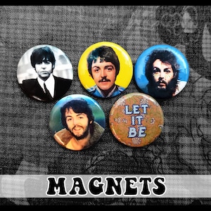 The Beatles Magnets - Paul ~ 5-pack (1.25&quot;)
