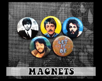 The Beatles Magnets - Paul ~ 5er-Pack (3,25 Zoll)