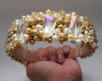 Black Baroque roses Headband dolce bead embroidered headpiece tiara DG jeweled headband beaded tiara crown wedding christmas gift for her