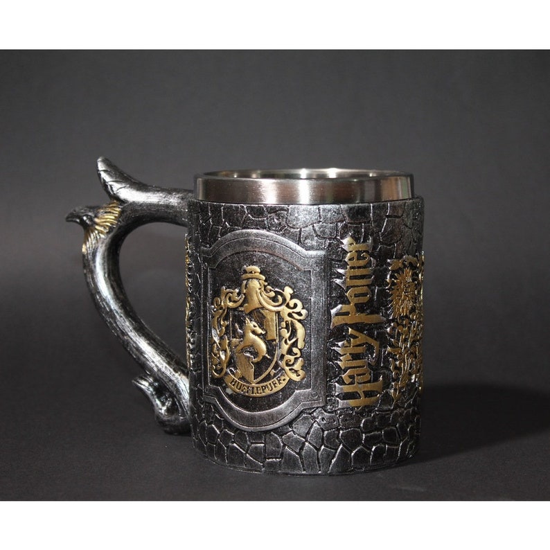 Harry Potter Mug Hogwarts Mug Stein Resin Cup Bar Cup Beer Etsy