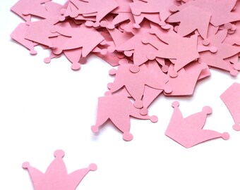 Crown Confetti, pink, Customized Crown Various Colours, 200, Rustic Wedding, Table Decor, duchess kate, tiara, flower girl, toppers