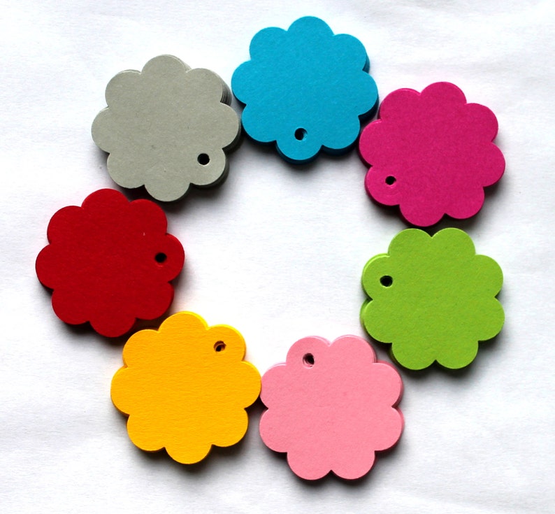 50 Sweet trailer, Paper goods, label for gifts, price tag, pieces, Recycling-Papier, mini notes, hang tags, trailer, Scapbooking, cardstock, bild 2