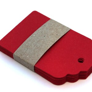 50 Small Kraft Tags Die Cut Double Sided Cardstock Wish Tags, Escort ...