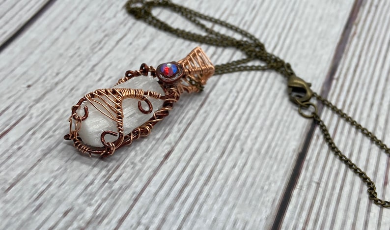 Wire wrapped selenite new arrivals