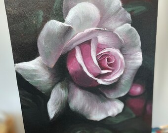 絵画 rose study no.01 Rose Study- Original Acrylic Painting - Etsy Canada