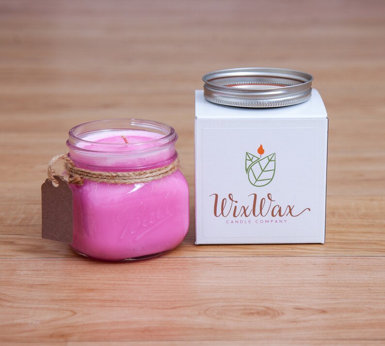 Rose Scented Candle Hand Poured Soy Wax Candles Home Decor