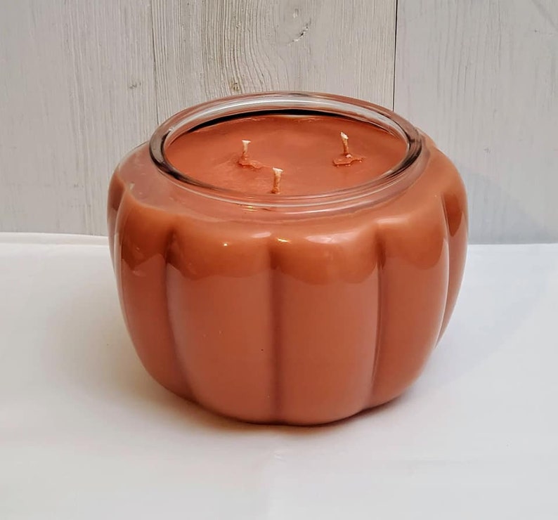 Pumpkin Jar Candle 70 ounce Soy Wax Candle Fall Centerpiece Etsy