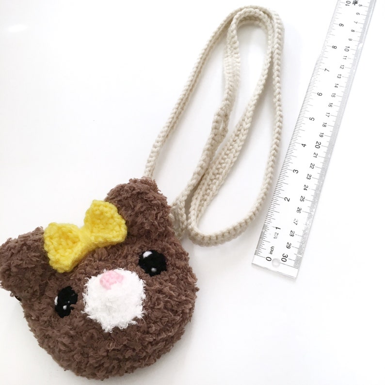 teddy bear crochet bag