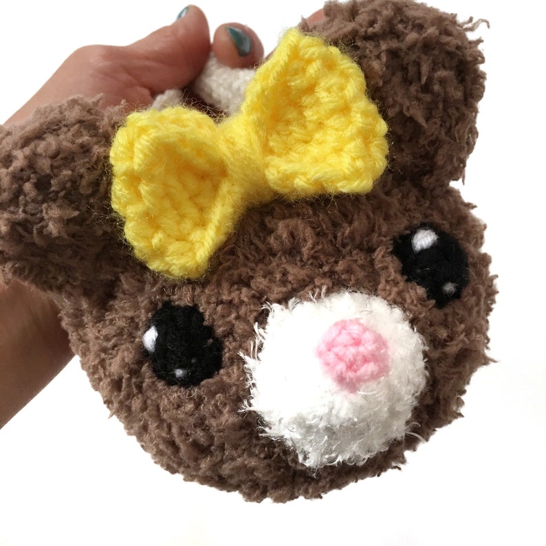 teddy bear crochet bag