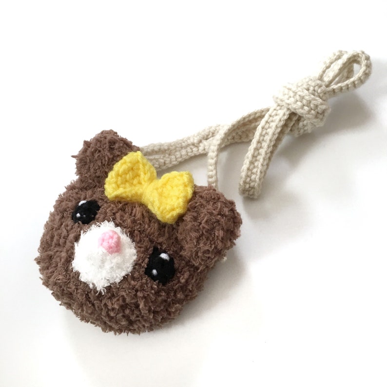teddy bear crochet bag