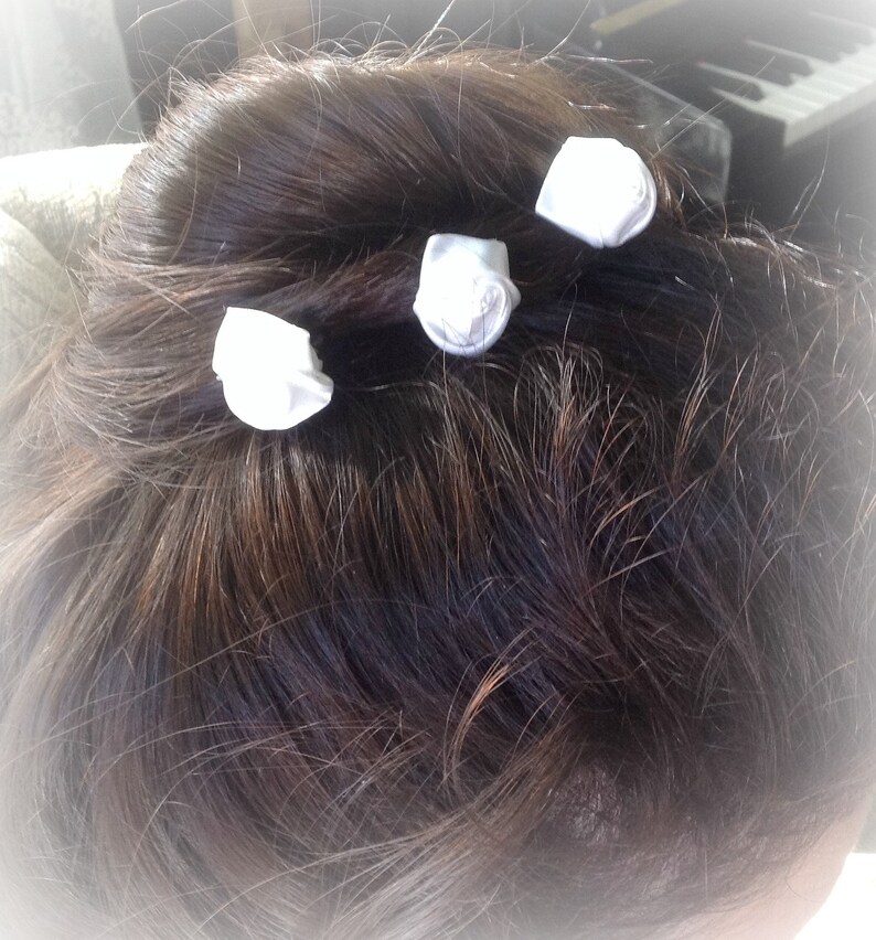 Prom Hair Pin White Wedding Bridal Bobby Hairpin Bridesmaid Etsy
