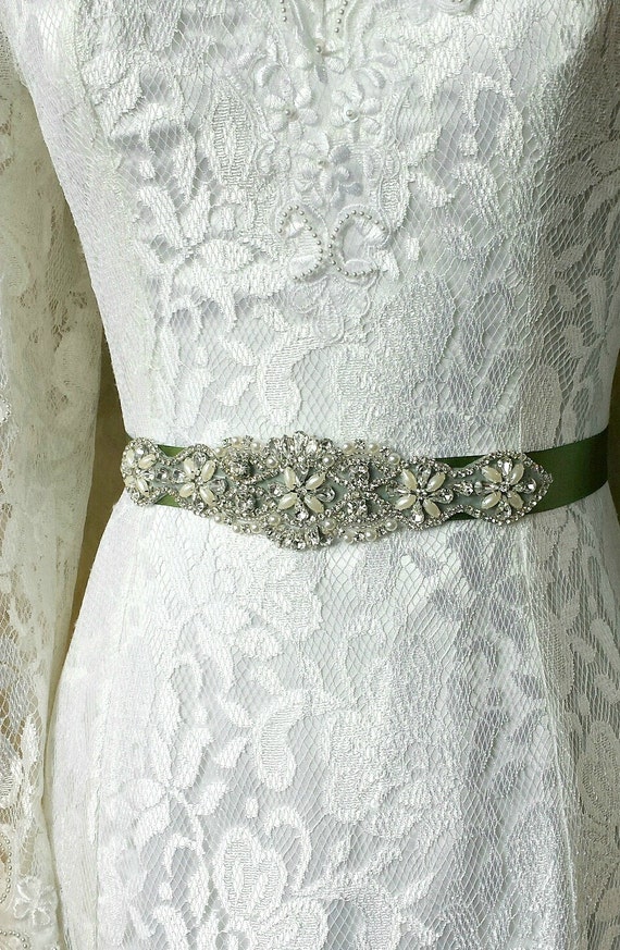 Beaded Sash for Bridesmaid Dress