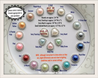 Button Brooch Selection *DO NOT PURCHASE* Select what corresponds to your order, leave details in "Personalization" or in a note to me