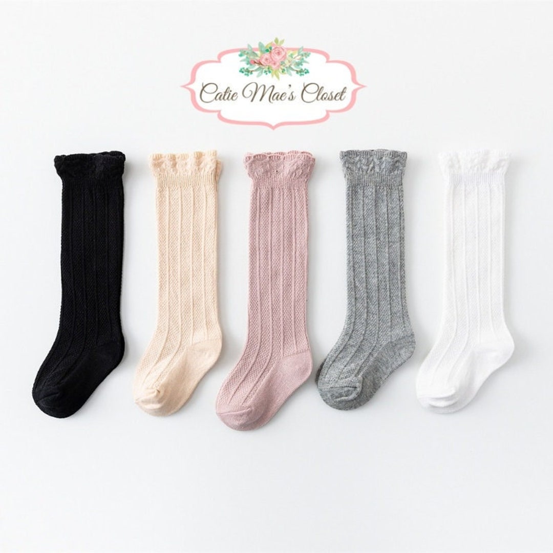 Baby Knee High Socks Baby Girl Socks Toddler Knee High Socks Girls Knee
