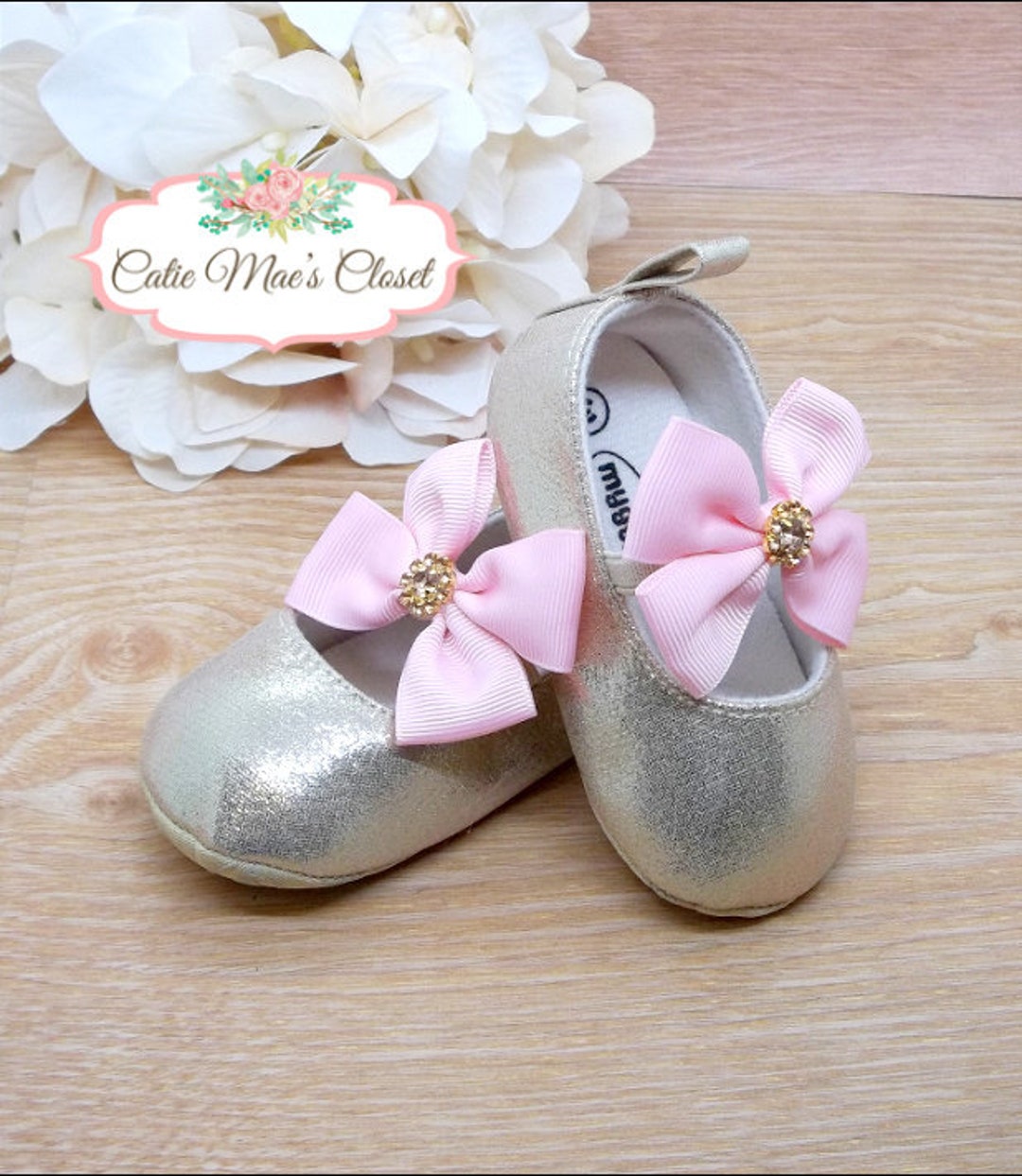 Pink and Gold Shoes Pink and Gold First Birthday Miss - Etsy