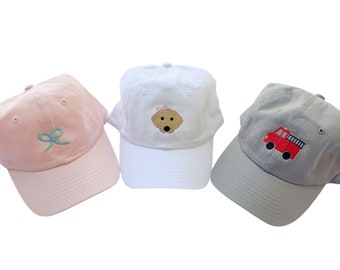 Toddler Baseball Hat, Baseball Cap for Toddlers, Toddler Boy Hat, Toddler Girl Hat, Kids Embroidered Hat, Kids Baseball Hat, Toddler Hat