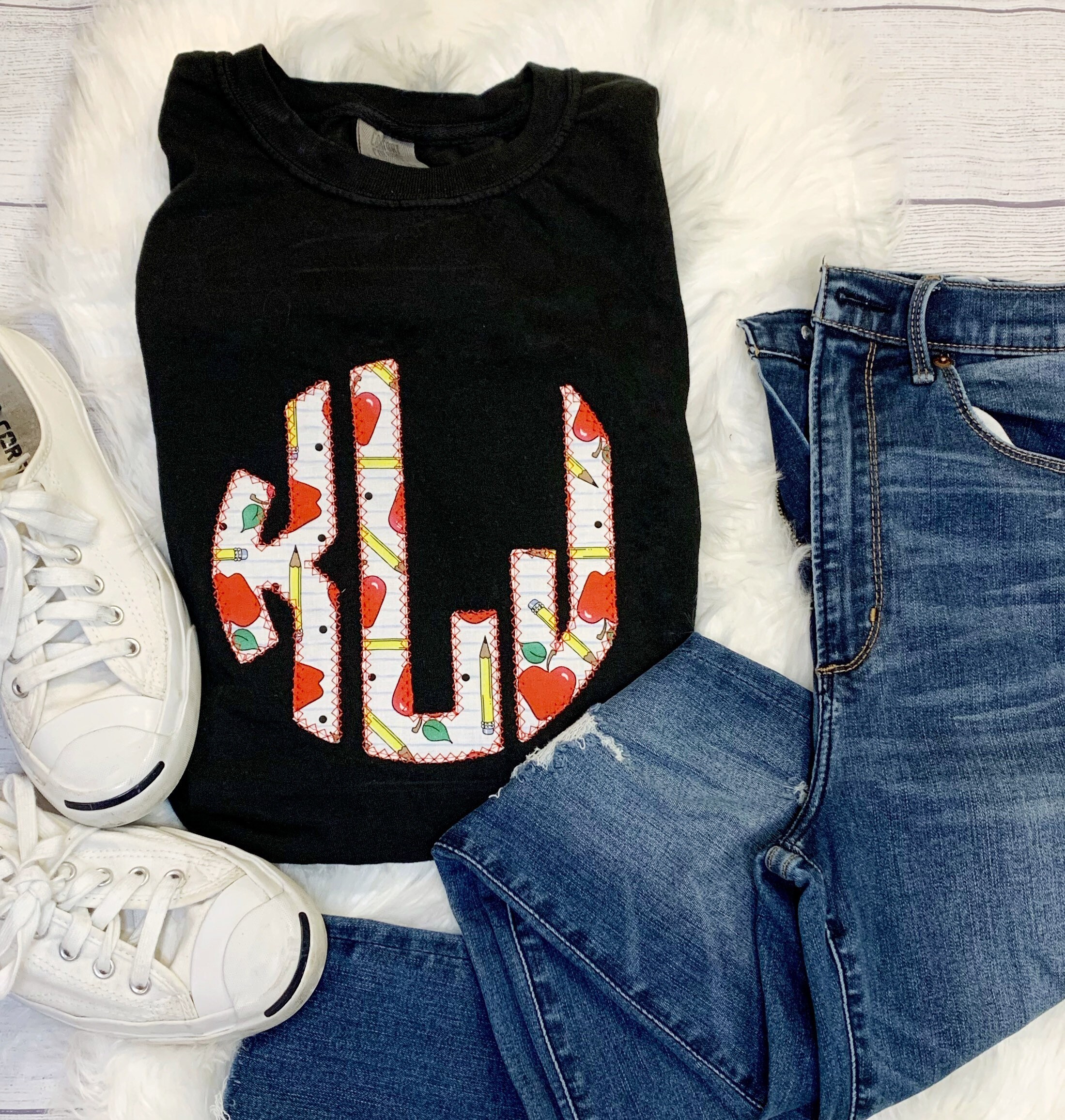 Monogrammed Teacher Shirt Teacher 