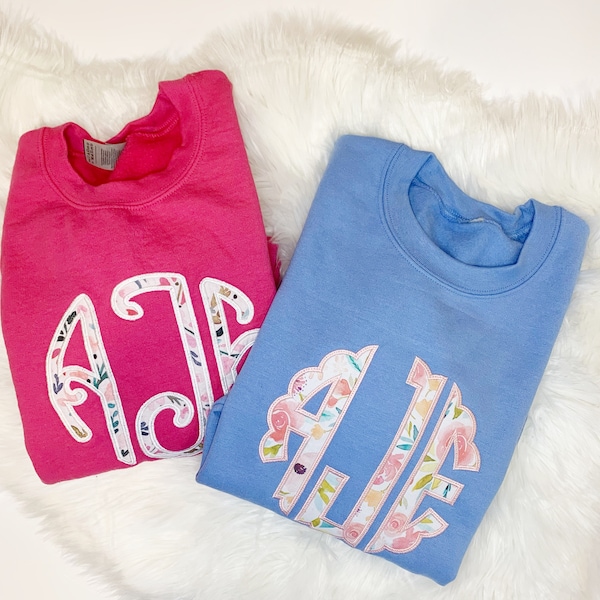 Applique Sweatshirt Etsy