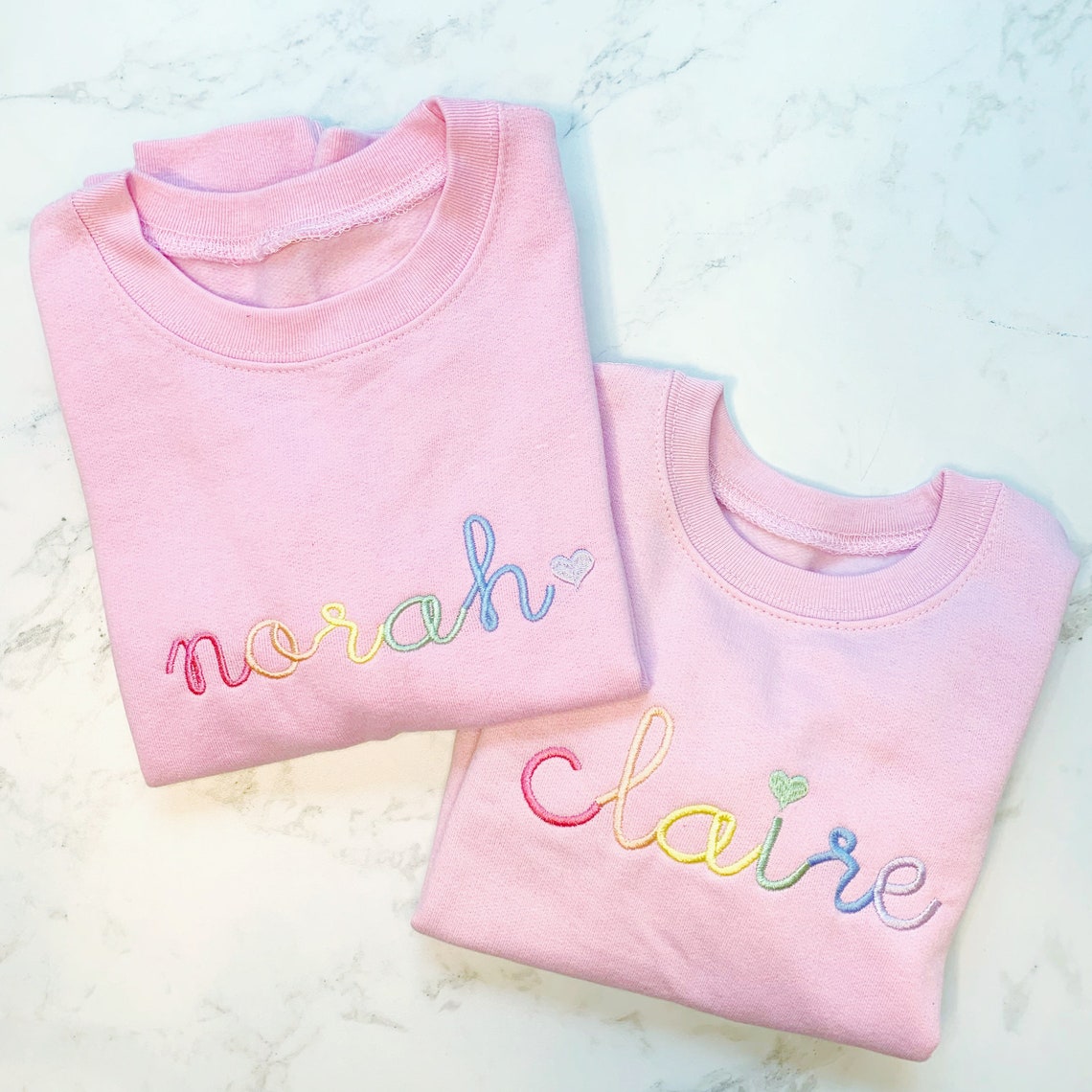 Girls Embroidered Sweatshirt Embroidered Sweatshirt for - Etsy