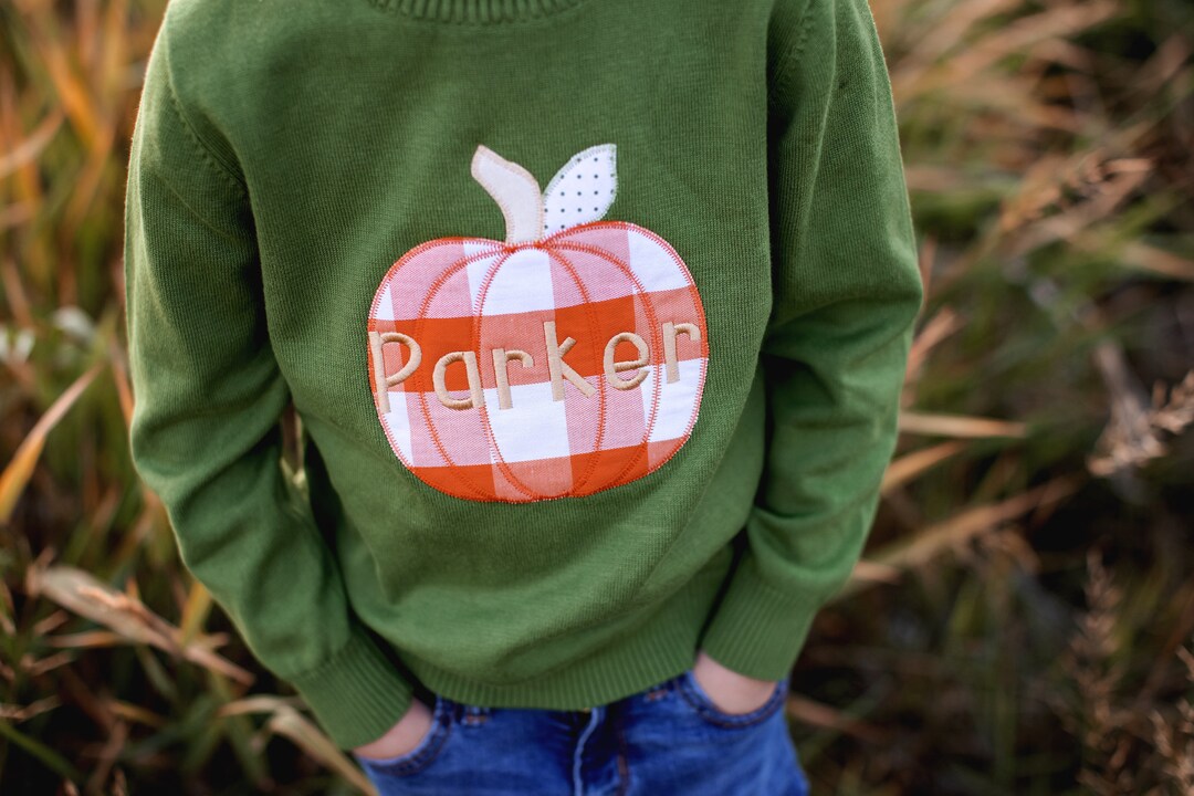 Boys Pumpkin Sweater Pumpkin Sweater for Toddler Boy Fall Etsy