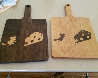 Mouse and cheese server cutting boards