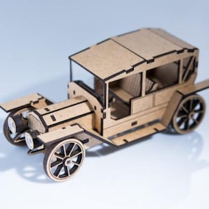 Vintage Model T Laser Cut Digital DXF Pattern