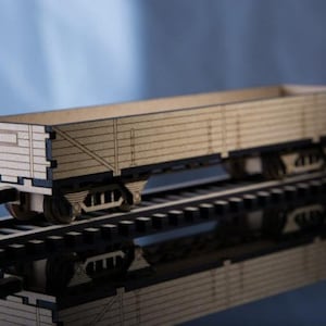 Train car Long open DXF laser download