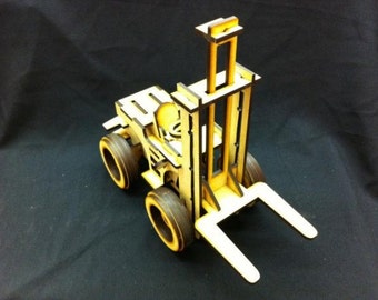 Forklift DXF laser cut pattern