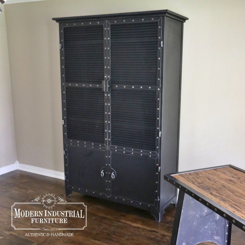 Pantry French Storage Wardrobe Locker Modern Industrial Armoire Steel Locker Closet Vintage Industrial Cabinet Furniture Home Living Kromasol Com