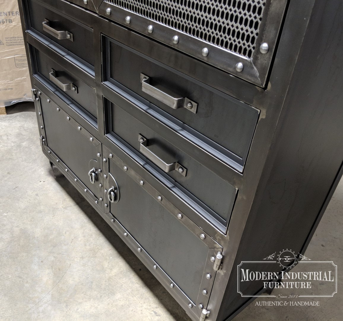 Modern Industrial Armoire Steel Locker Closet Vintage | Etsy Canada