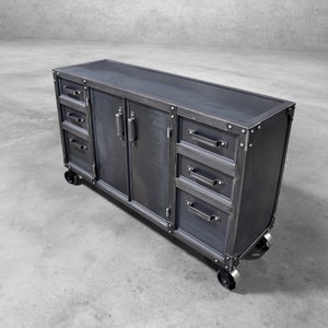 The Centec Storage Cabinet Modern Industrial Furniture File Cabinet Office Sideboard image 2