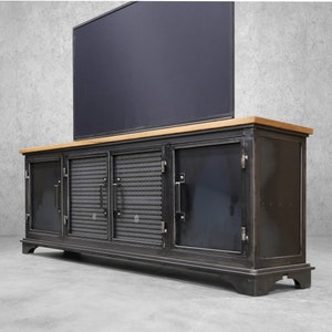 Steampunk outlet tv stand
