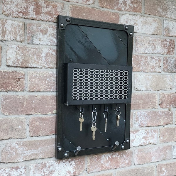 Industrial Key Holder for Wall Etsy