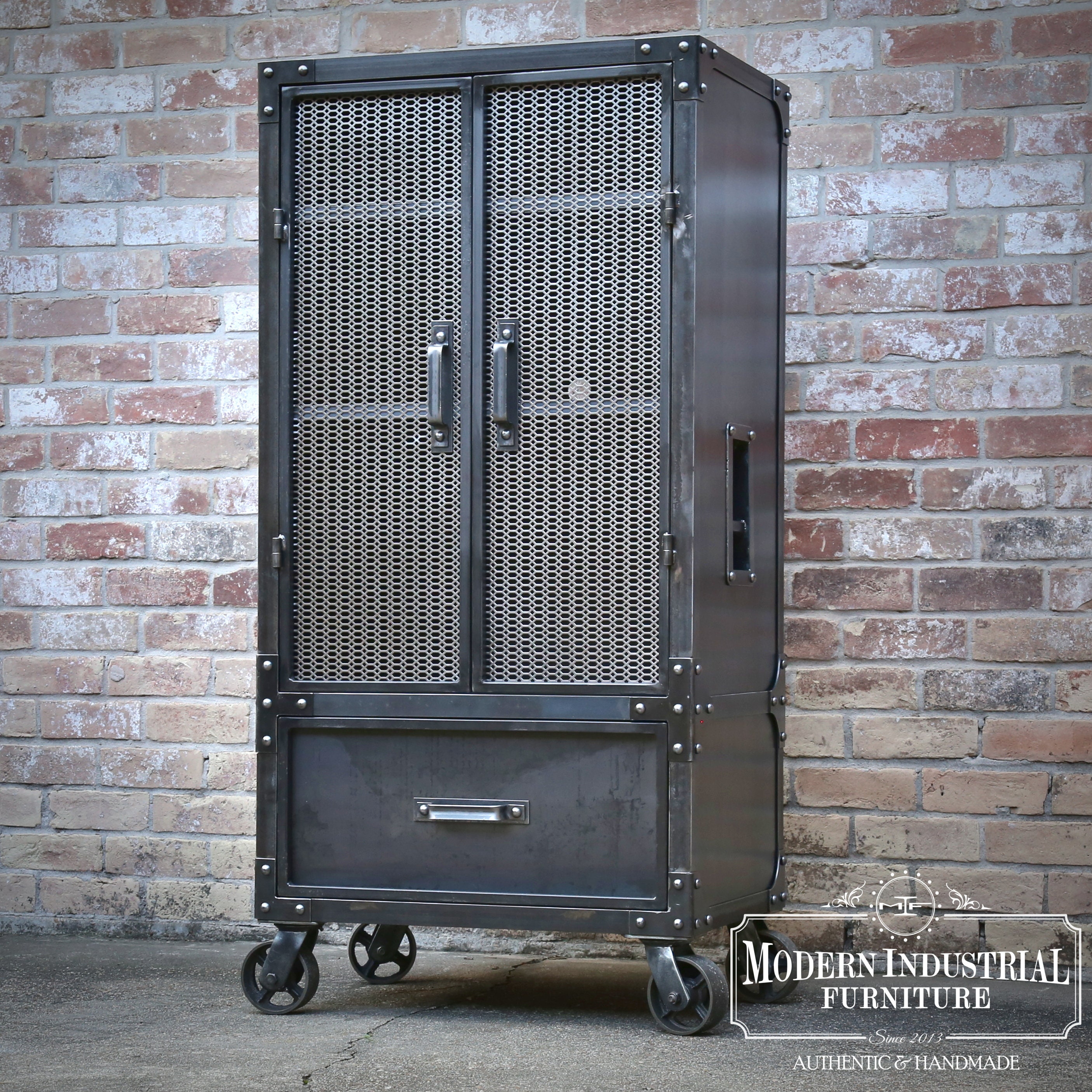Modern Industrial Cupboard Steel Locker Closet Vintage Etsy