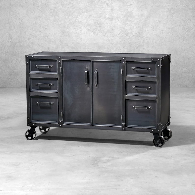 The Centec Storage Cabinet Modern Industrial Furniture File Cabinet Office Sideboard image 1