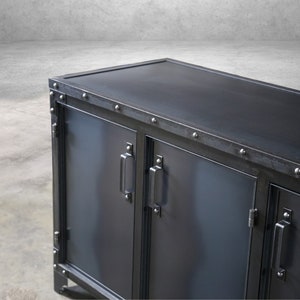Steel Industrial Storage Cabinet Modern Industrial Furniture Office Sideboard image 3
