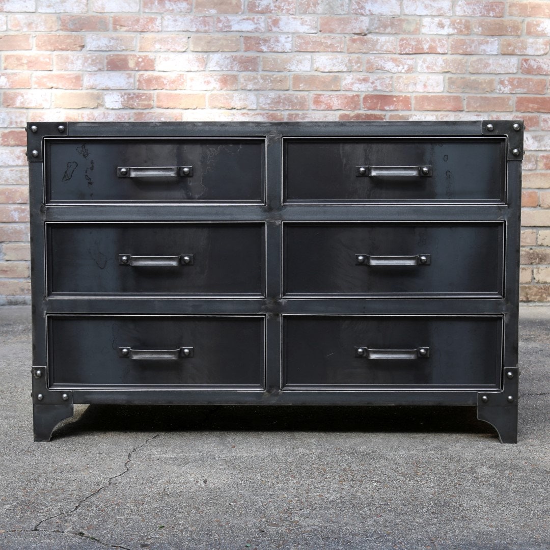 Grandview Modern Industrial Steel Bedroom Dresser Etsy
