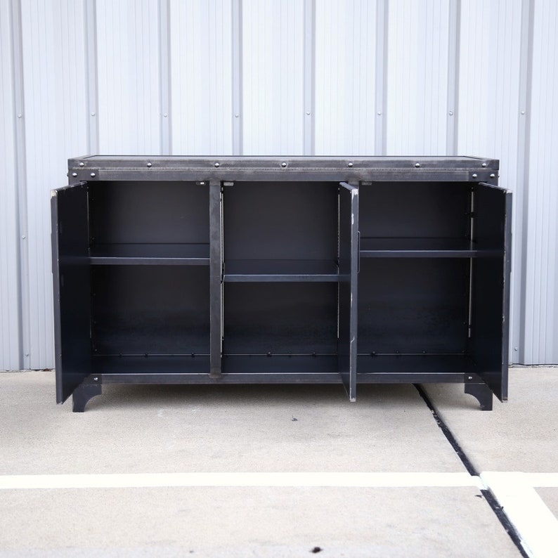 Steel Industrial Storage Cabinet Modern Industrial Furniture Office Sideboard image 5