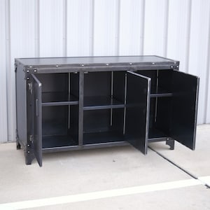 Steel Industrial Storage Cabinet Modern Industrial Furniture Office Sideboard image 4