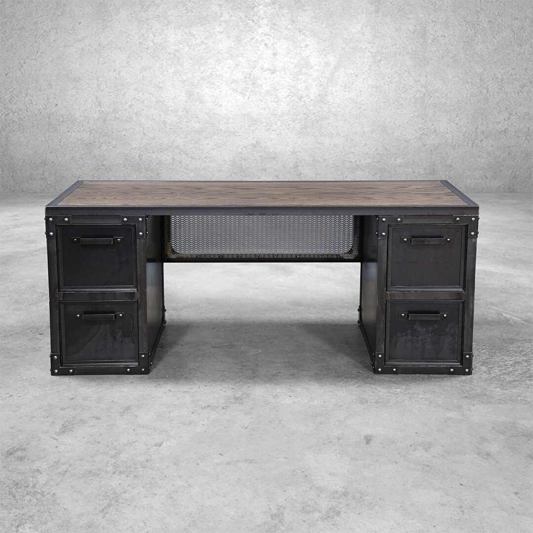 Adams Desk Modern Industrial Homework Vintage Office Retro Mid century Etsy