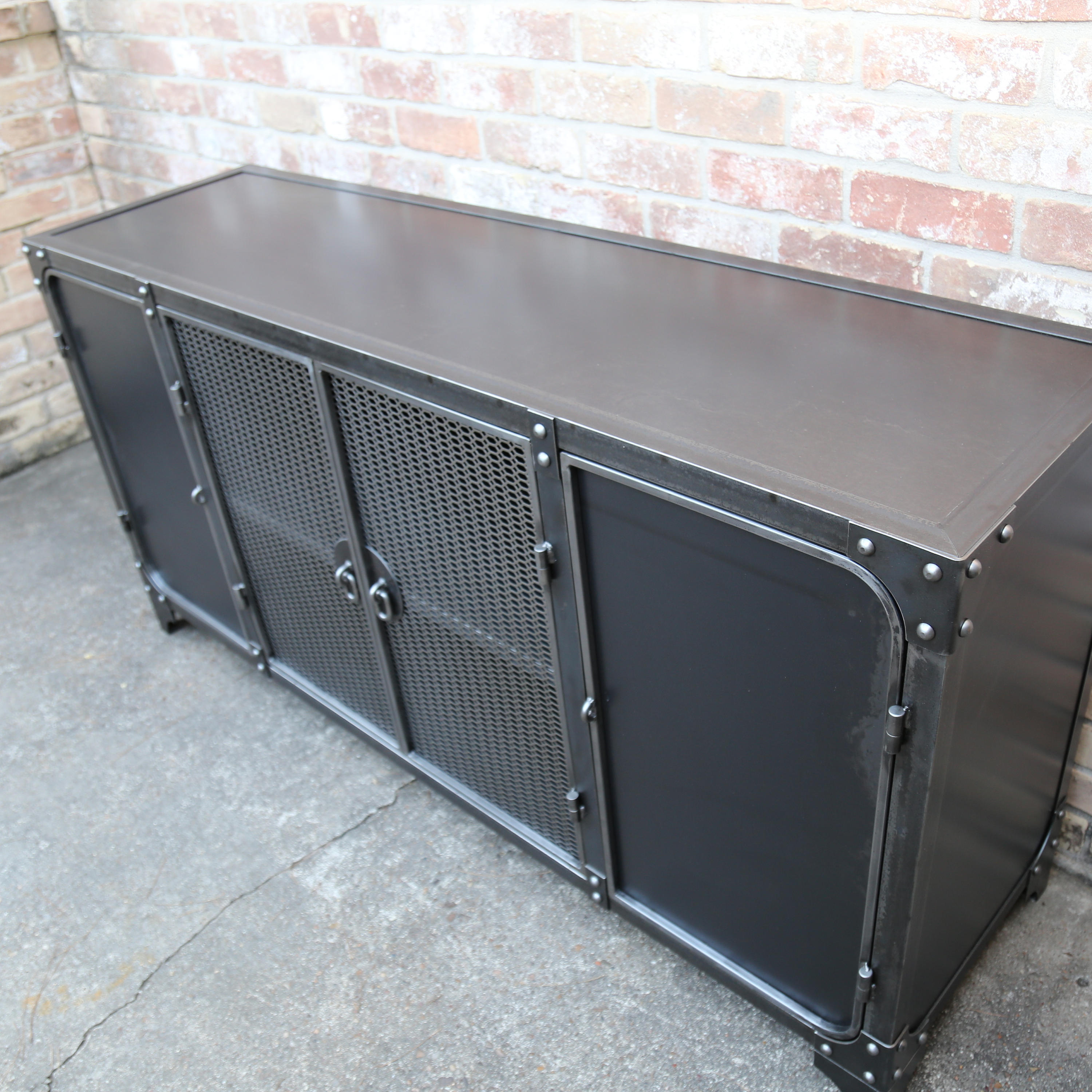 Industrial Liquor Bar Sideboard Steel Buffet Etsy