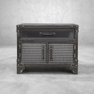 GrandView XL Nightstand - Industrial Night Stand -  - Metal end table